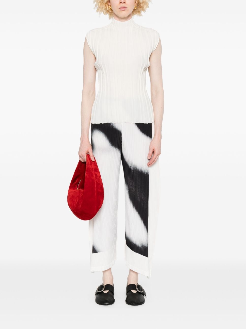 pleated T-shirt - 2