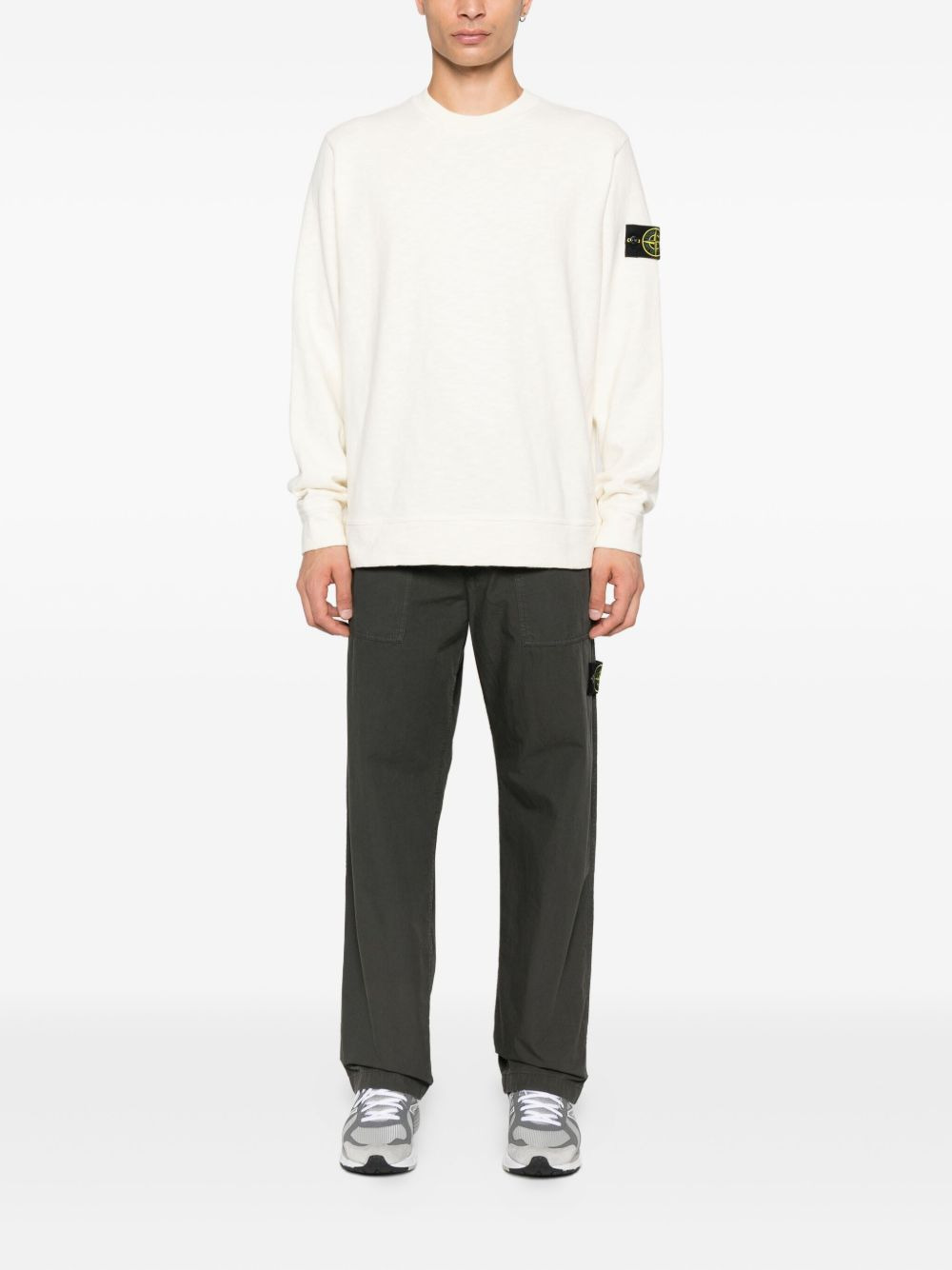 6100053 patch-pocket cotton sweater - 2