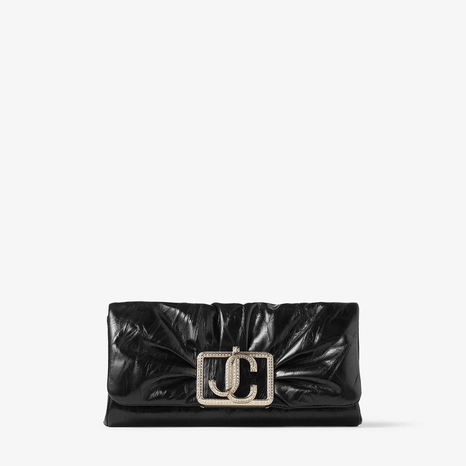 Edie Wallet With Chain
Black Vintage Metallic Leather Mini Bag - 1