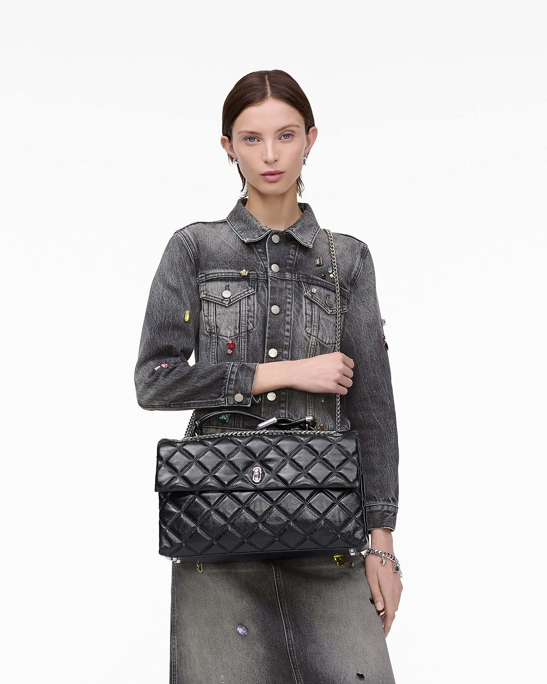 THE QUILTED XL DUAL CONVERTIBLE SHOULDER BAG - 8