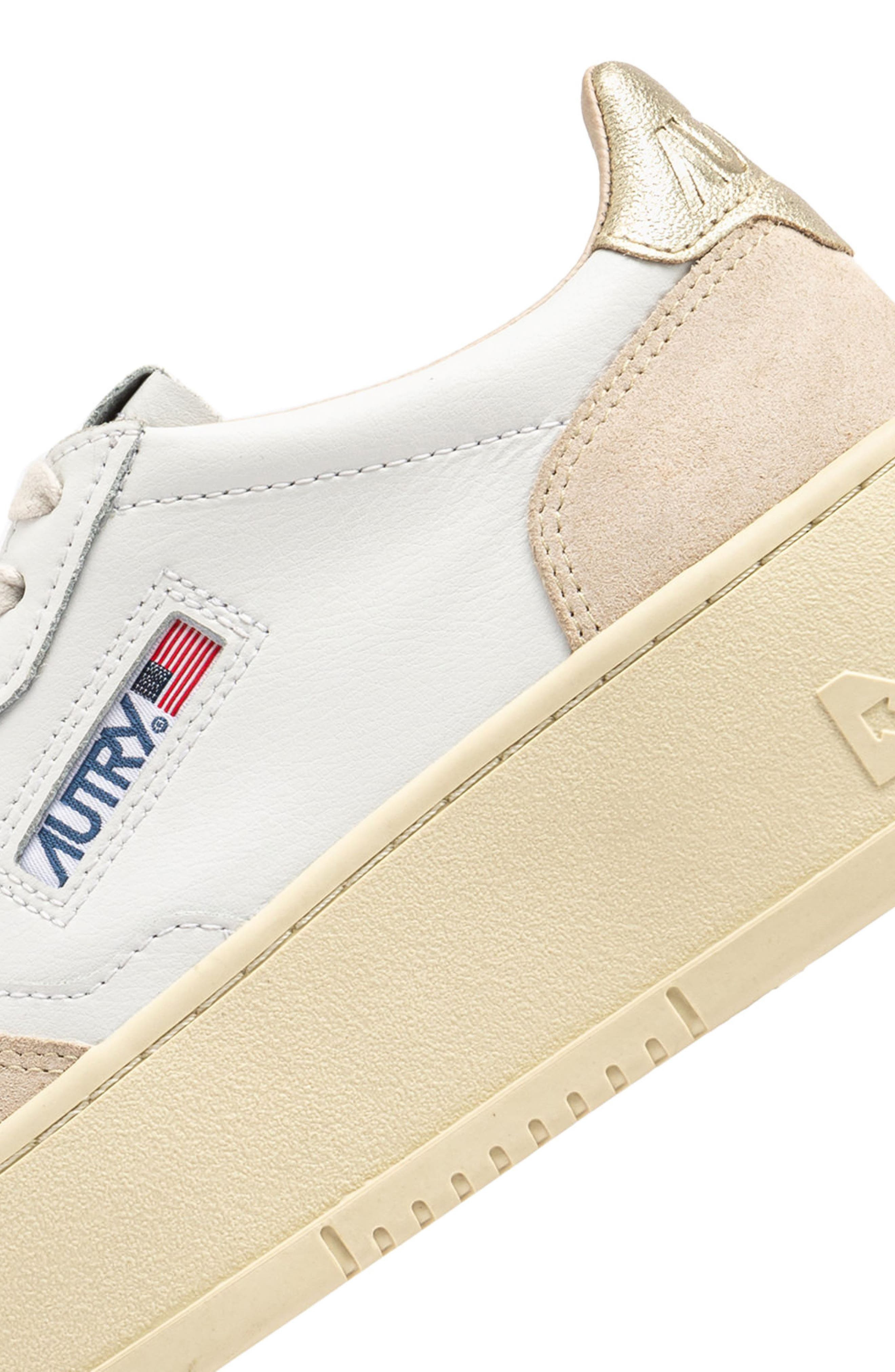AUTRY Platform Sneaker in White Suede at Nordstrom - 6