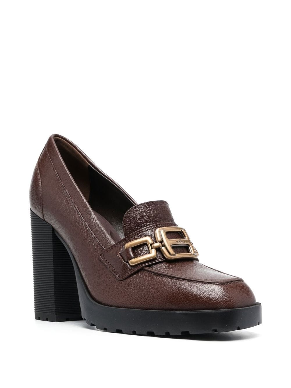 H623 85mm heel loafers - 2