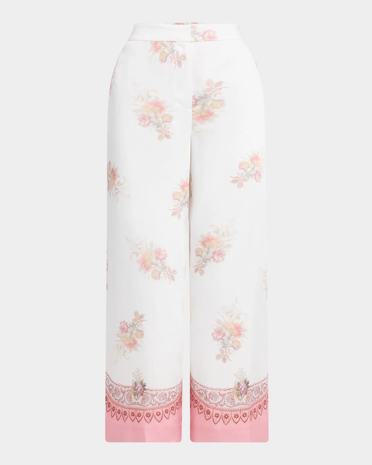 Zoe Cropped Floral-Print Pants - 1