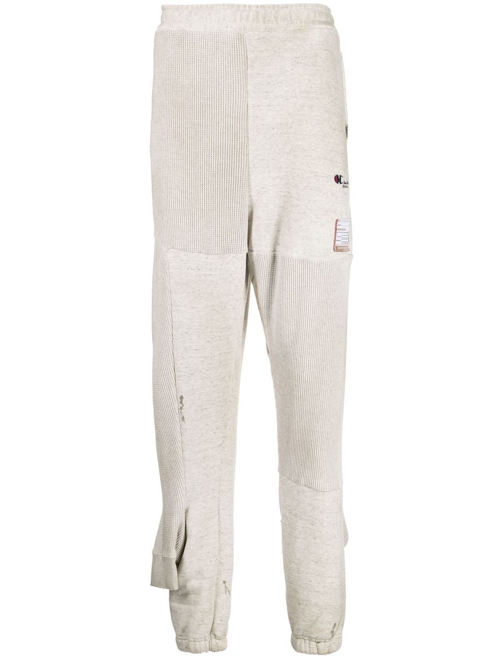 double ankle-cuff cotton joggers - 1