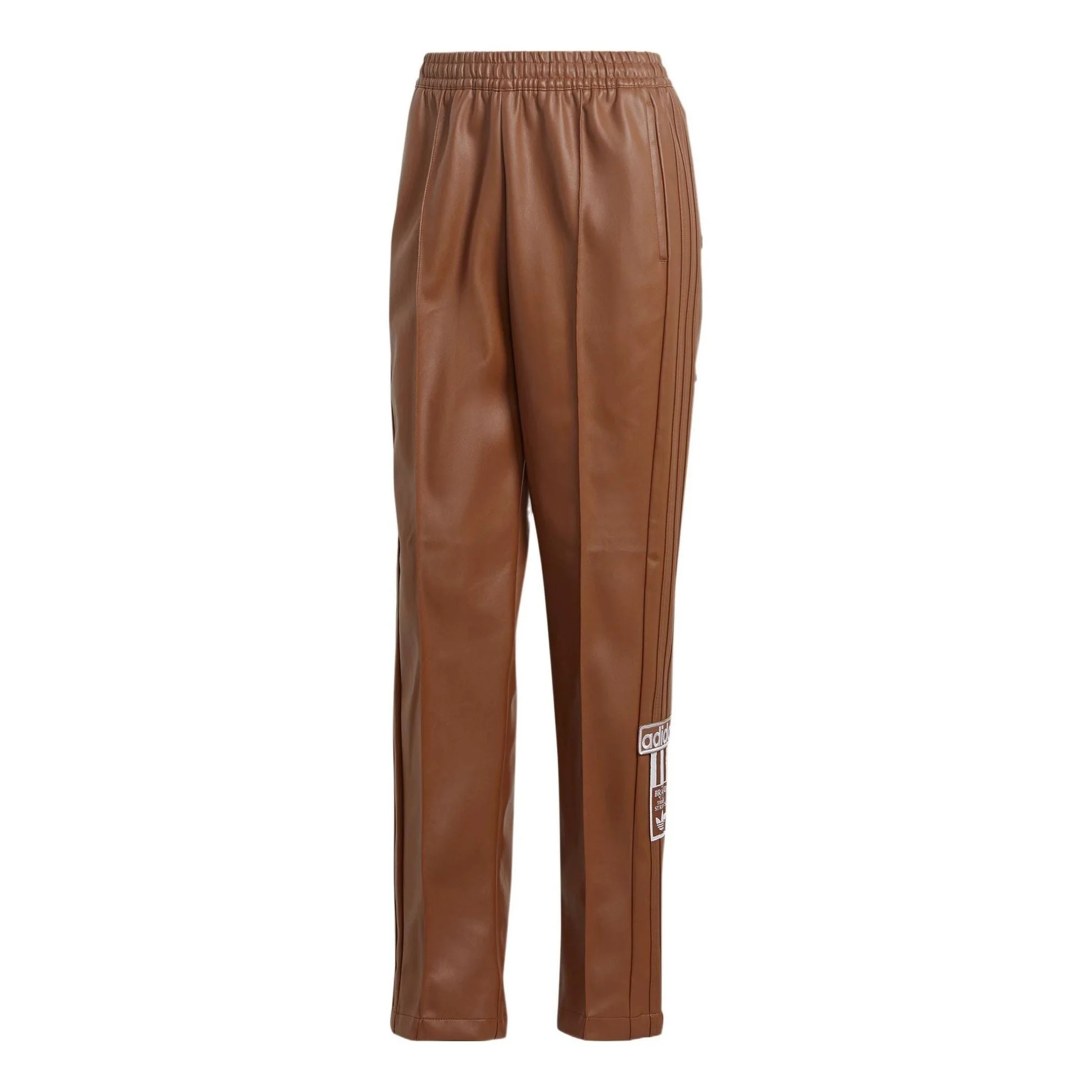 (WMNS) adidas 센터 단계 가짜 가죽 Adibreak 바지 'Brown' II6098 - 1