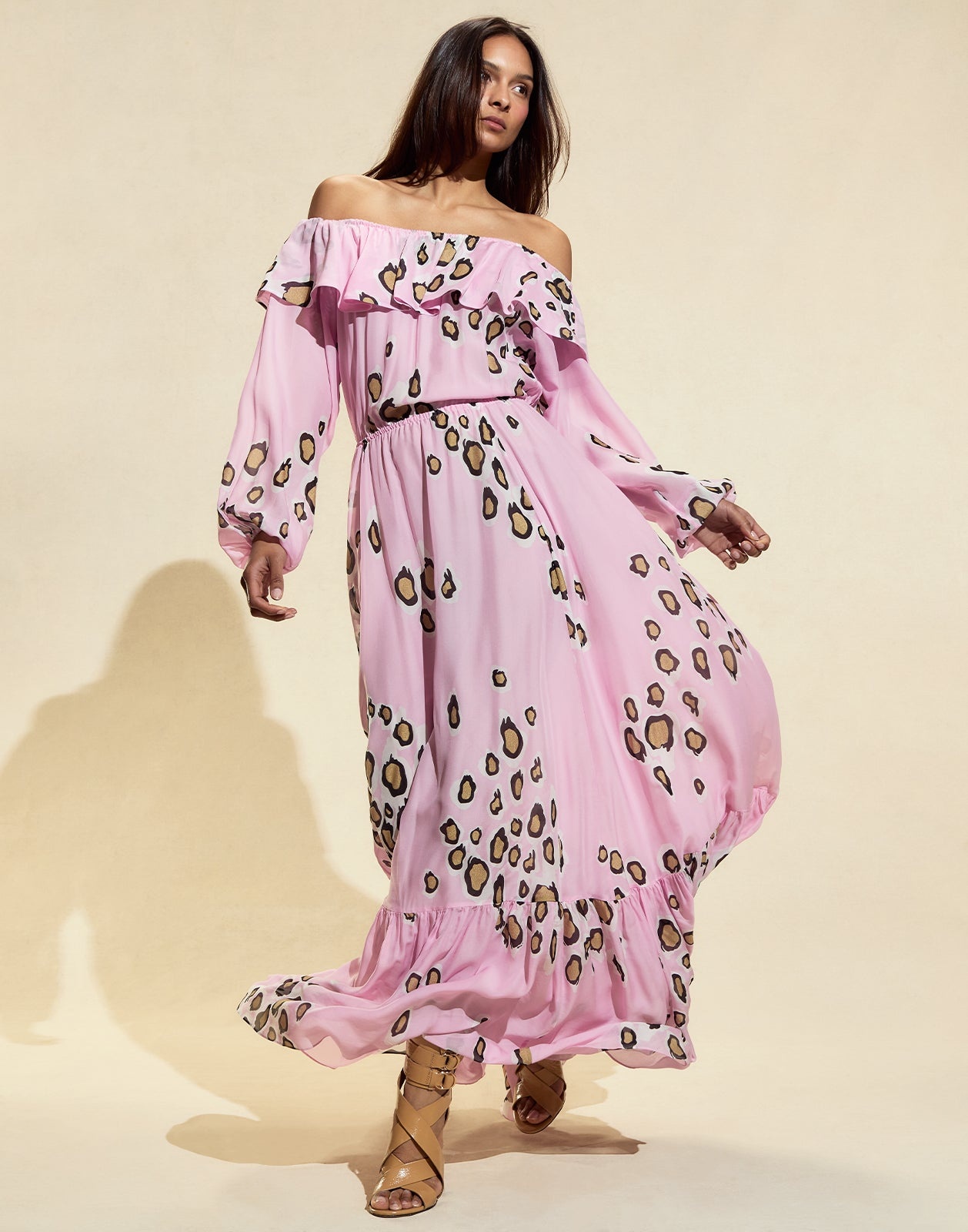 Amalfi Silk Maxi Dress - 4
