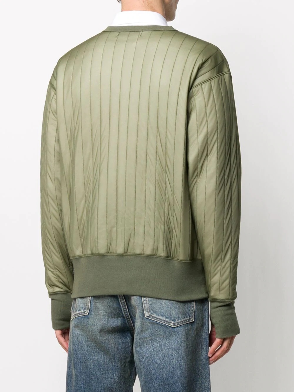 drop shoulder padded sweatshirt - 5