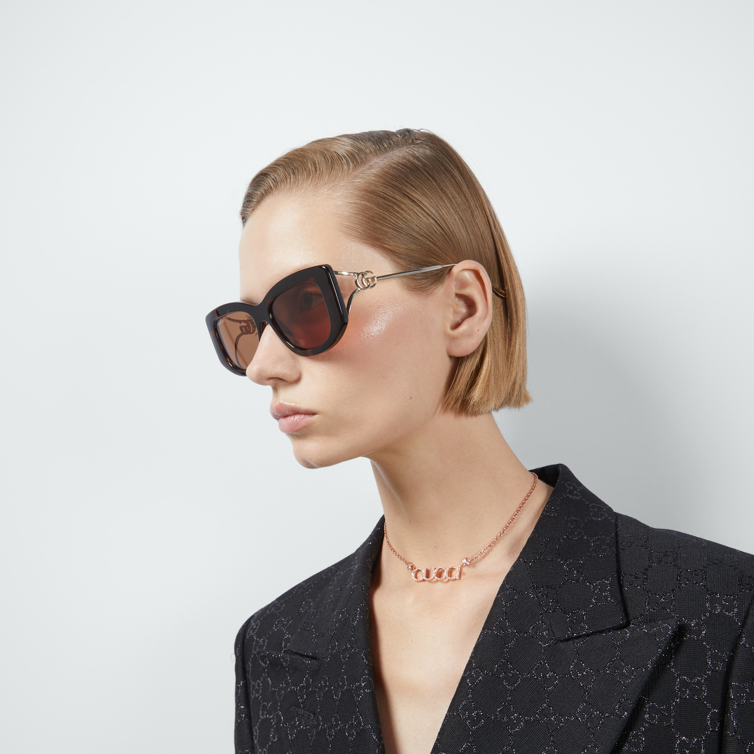 Rectangular frame sunglasses - 3