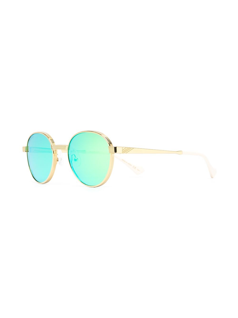 mirrored round-frame sunglasses - 2