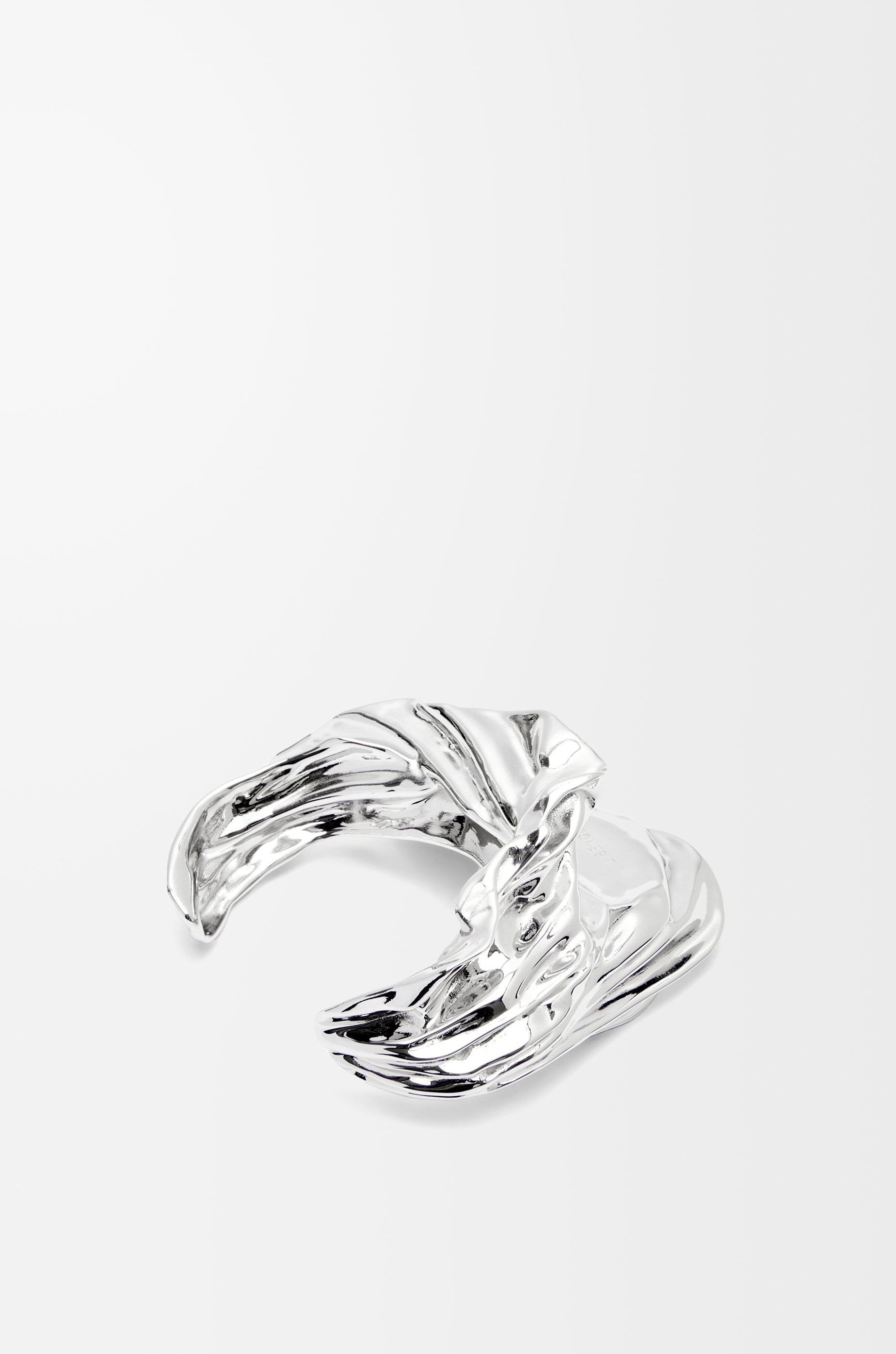 Pleated Fan cuff in sterling silver - 4