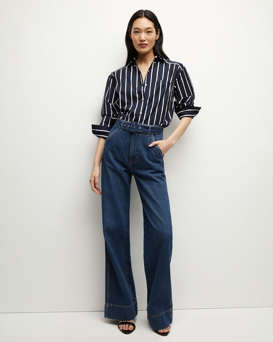 LLOYD STRIPED BUTTON-DOWN SHIRT - 4