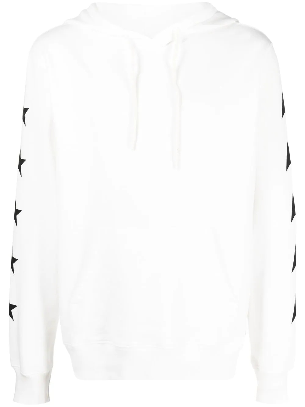 star-print pullover hoodie - 1