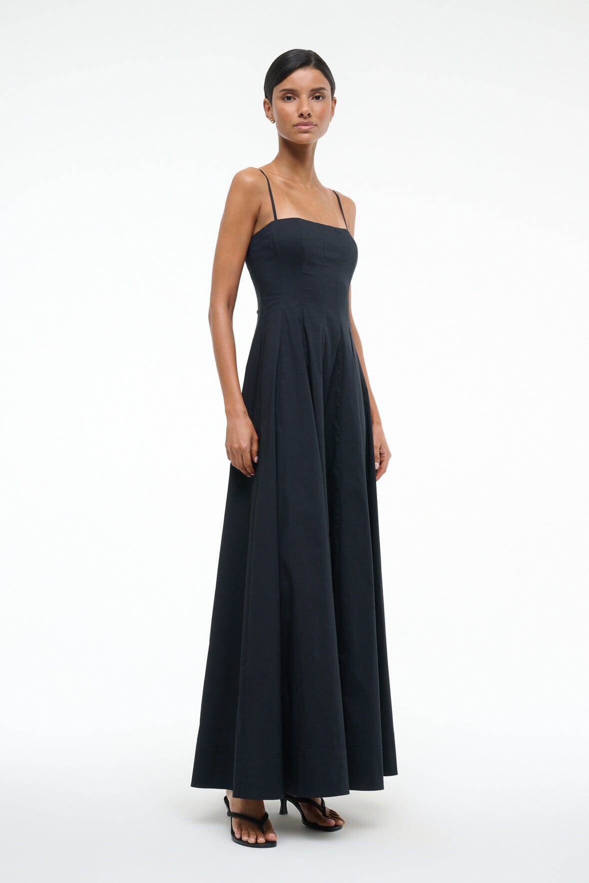 STAUD WYLIE MAXI DRESS BLACK - 5