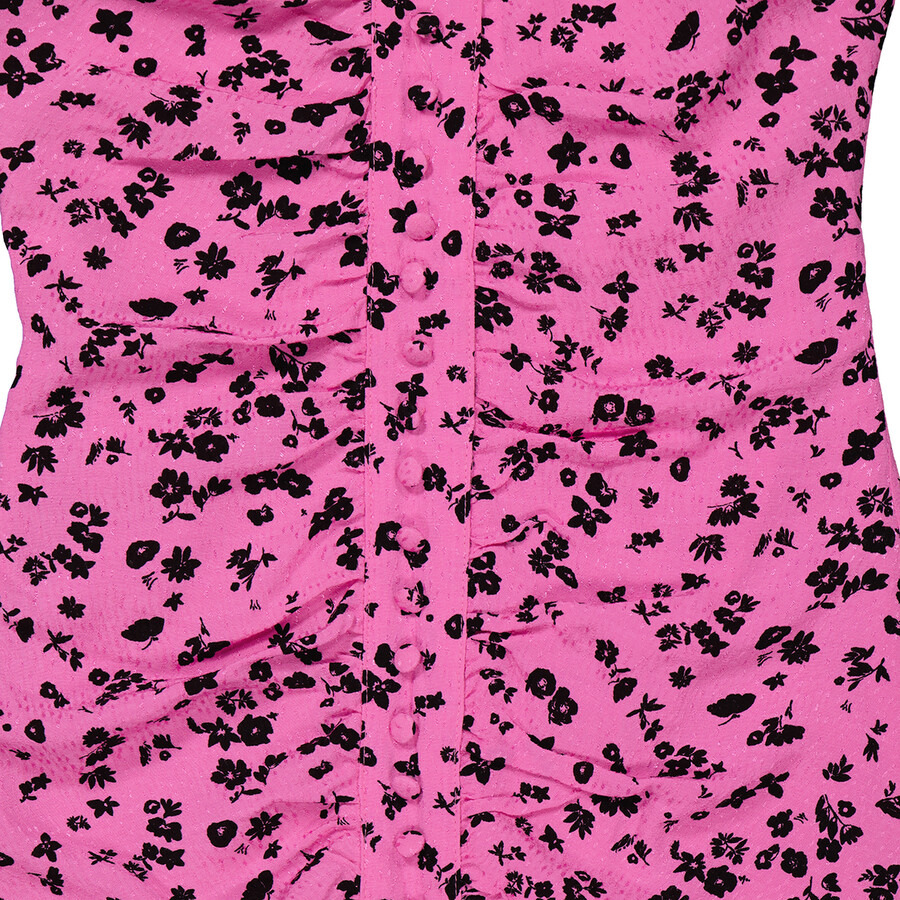Rotate Ladies Super Pink Comb Jacquard Printed Mini Dress, Brand Size 34 (US Size 0) - 8