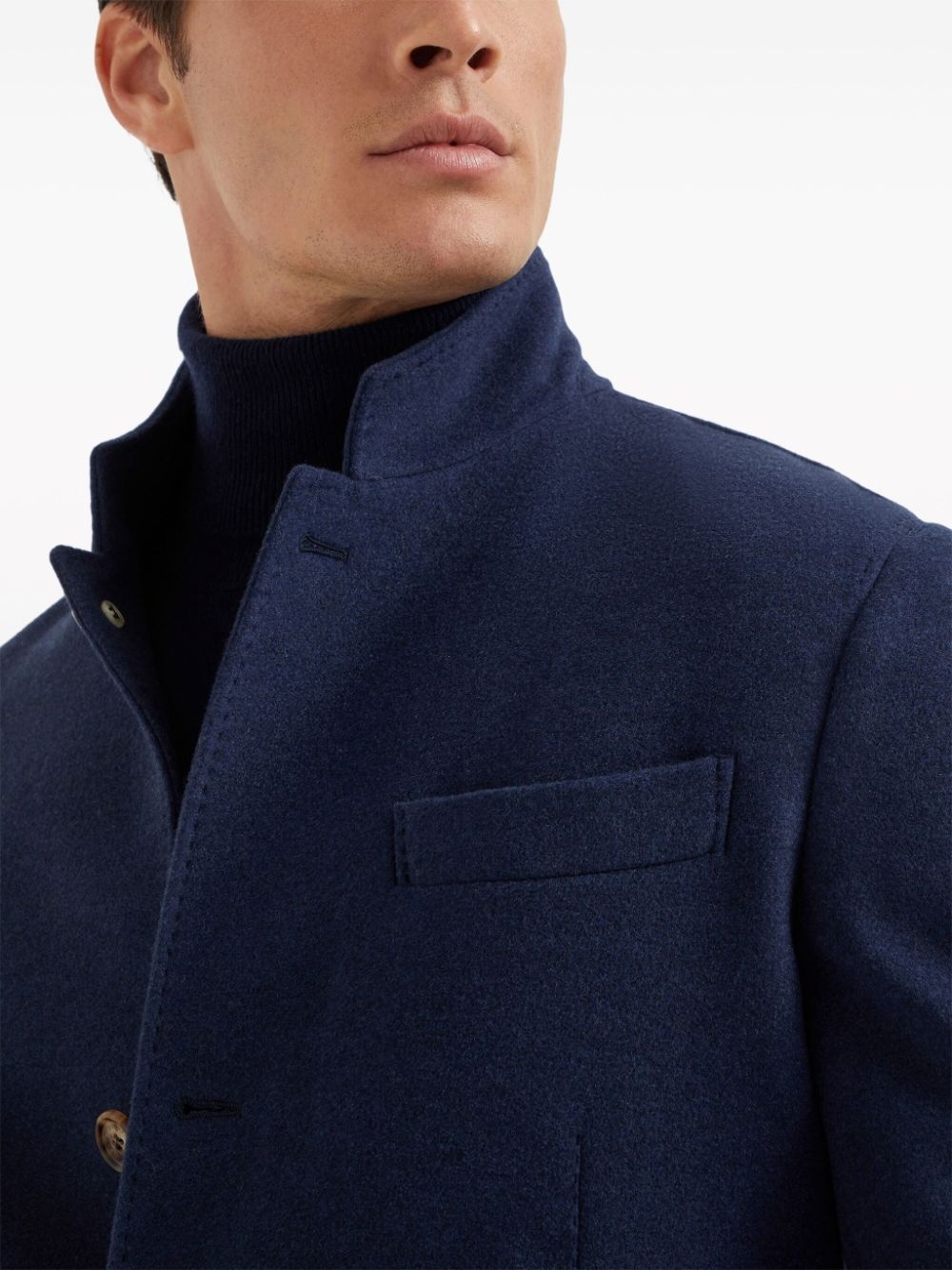 water-resistant cashmere blazer - 5