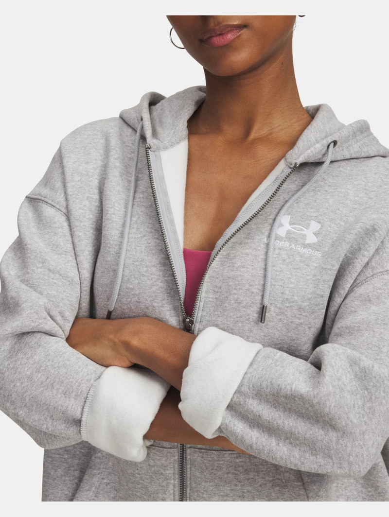 Women's UA Icon Fleece Oversized Full-Zip 6
