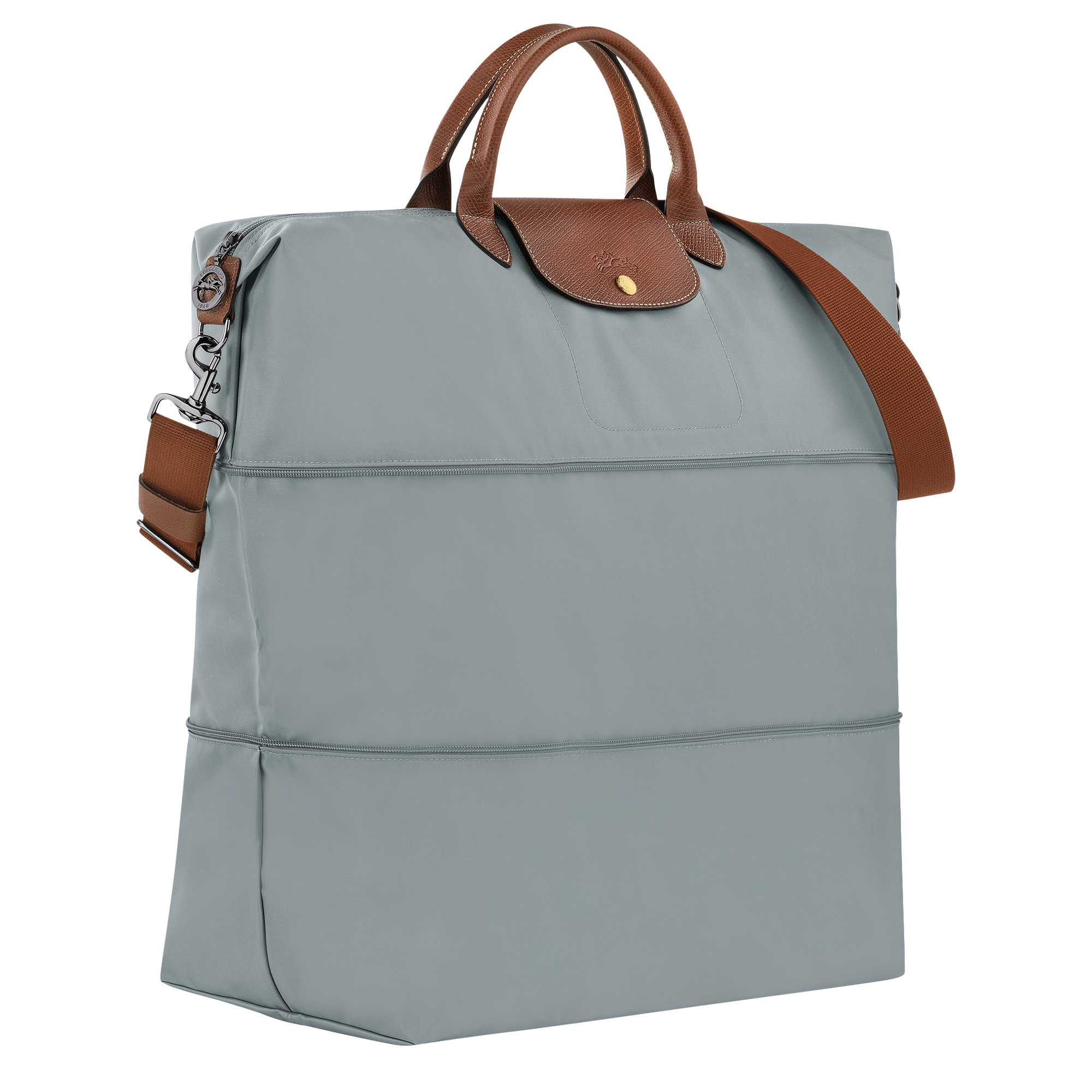 Le Pliage Original Travel bag expandable Steel - Recycled canvas - 2