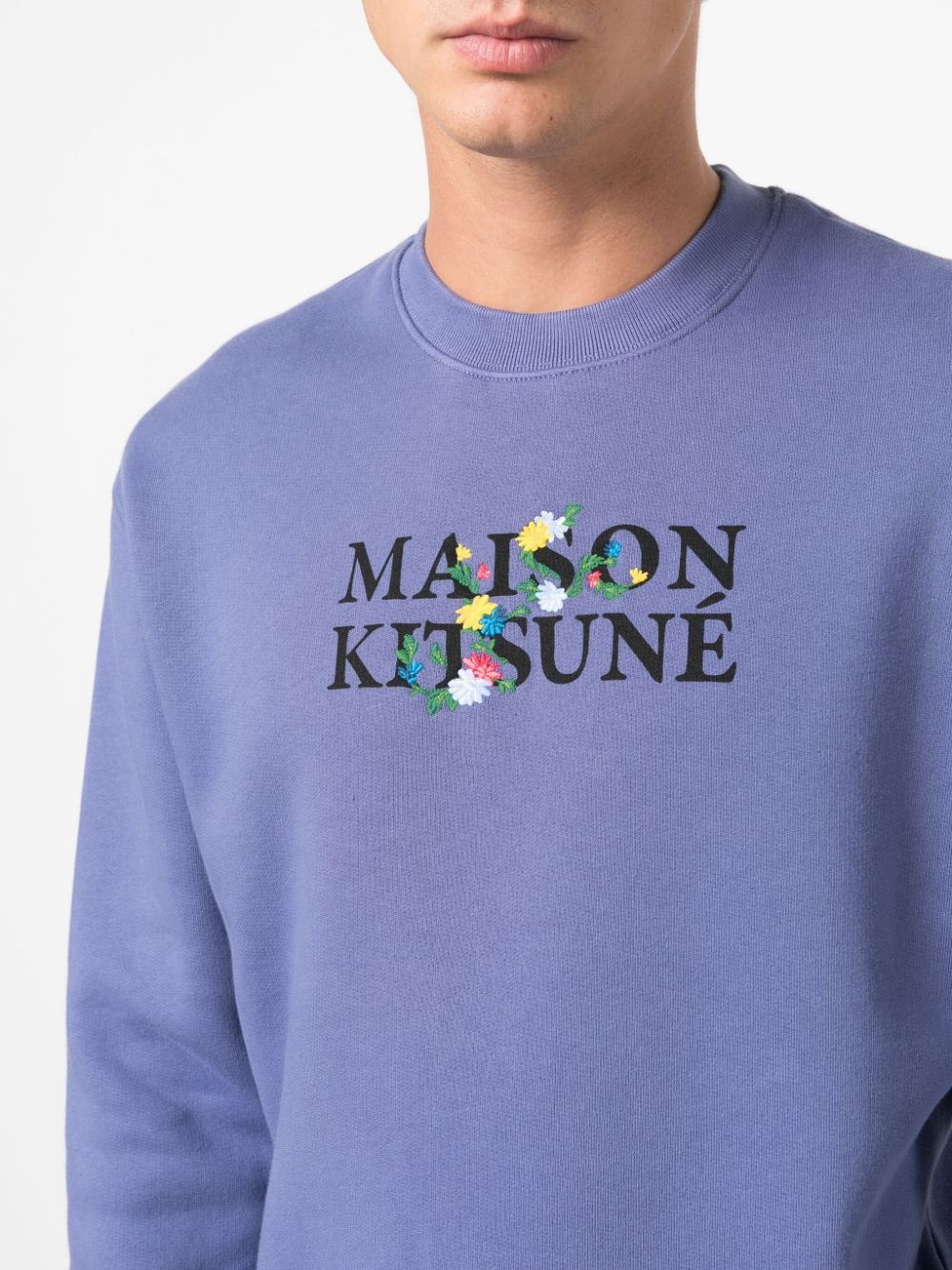 logo-print jersey sweatshirt - 5