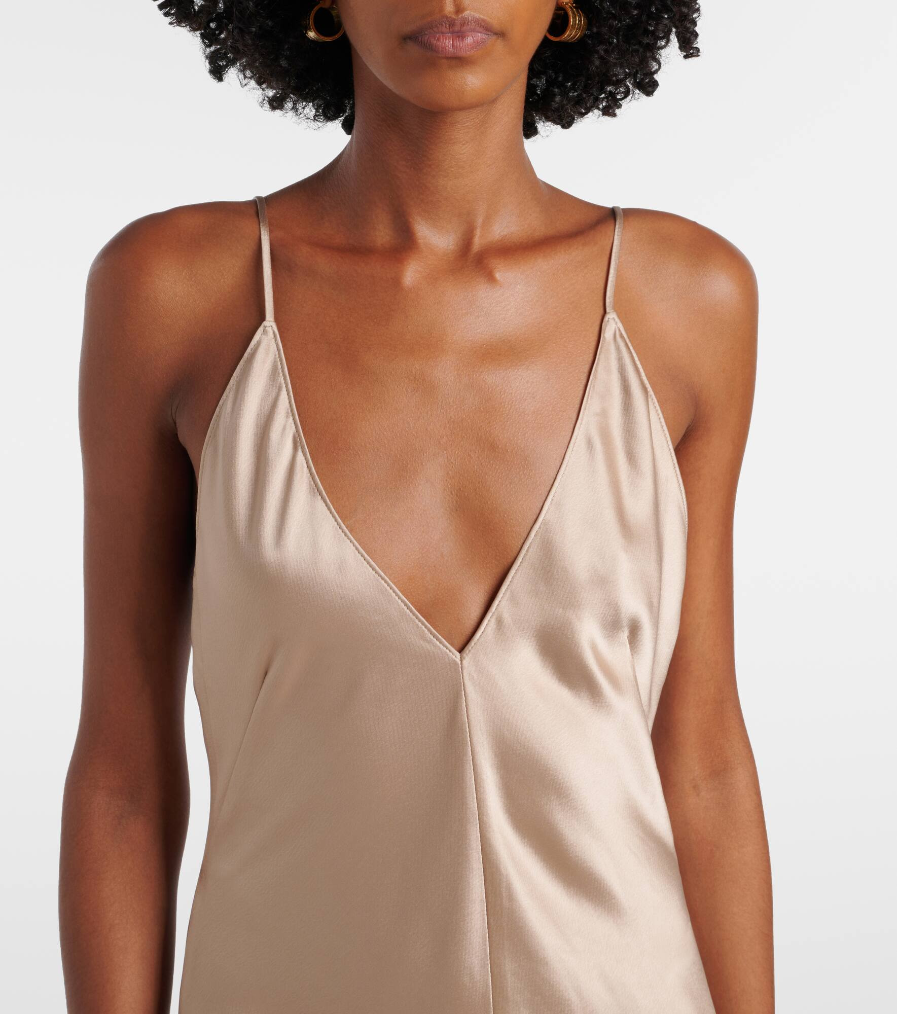 Barb satin slip dress - 4
