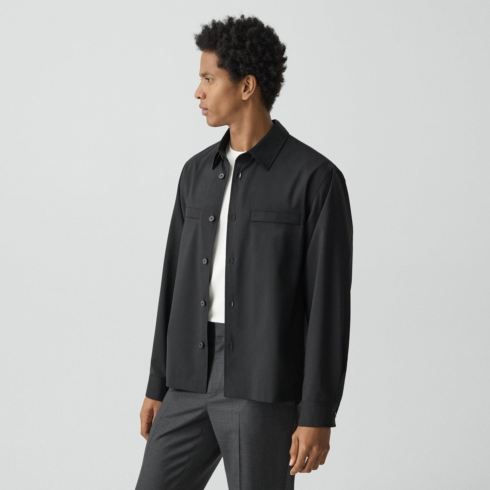 Utility Overshirt in Motion Wool - 2