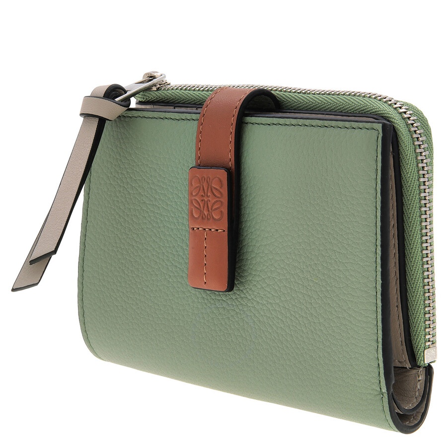 Loewe Slim Compact Wallet - Rosemary/Tan - 3