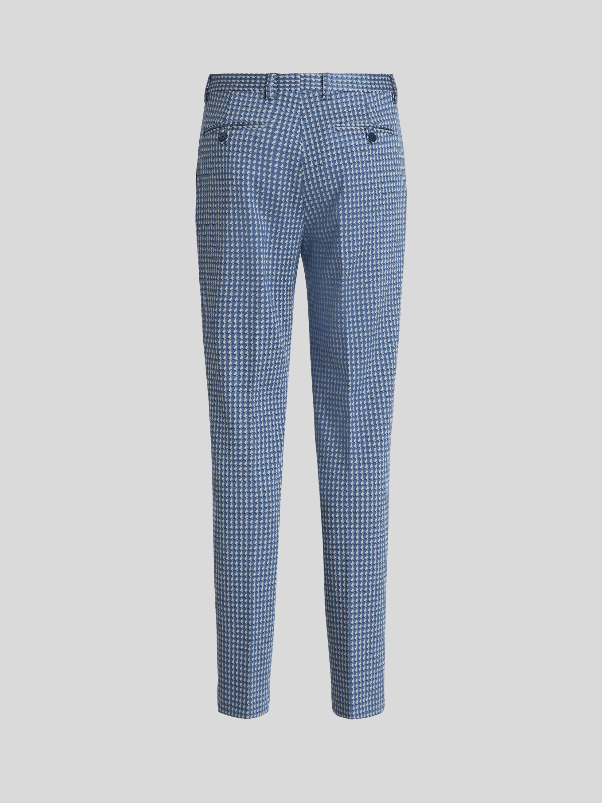 MICRO GEOMETRIC PATTERN TROUSERS - 5