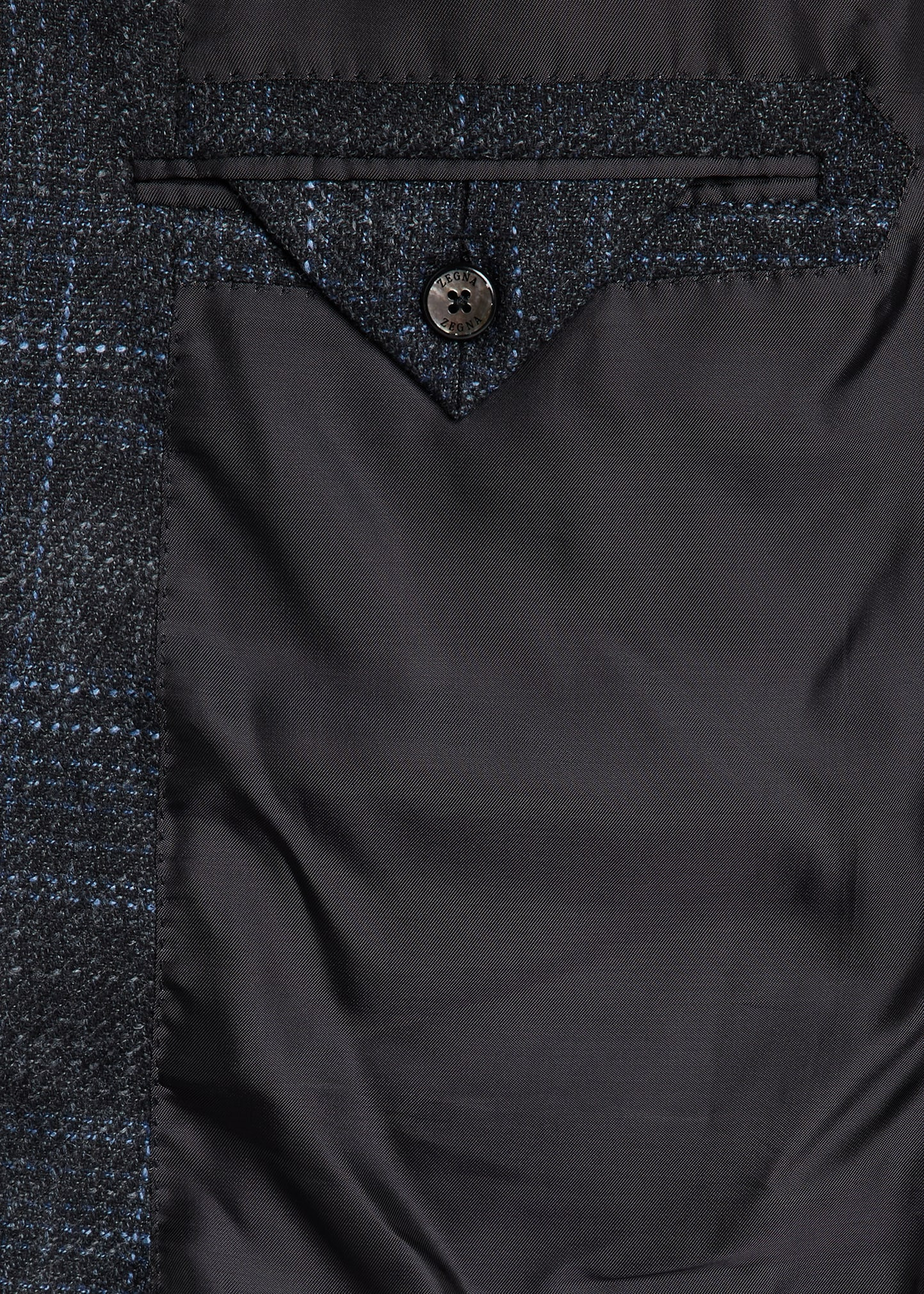 Men's Plaid Winter Crossover Single-Breasted Sport Coat - 5