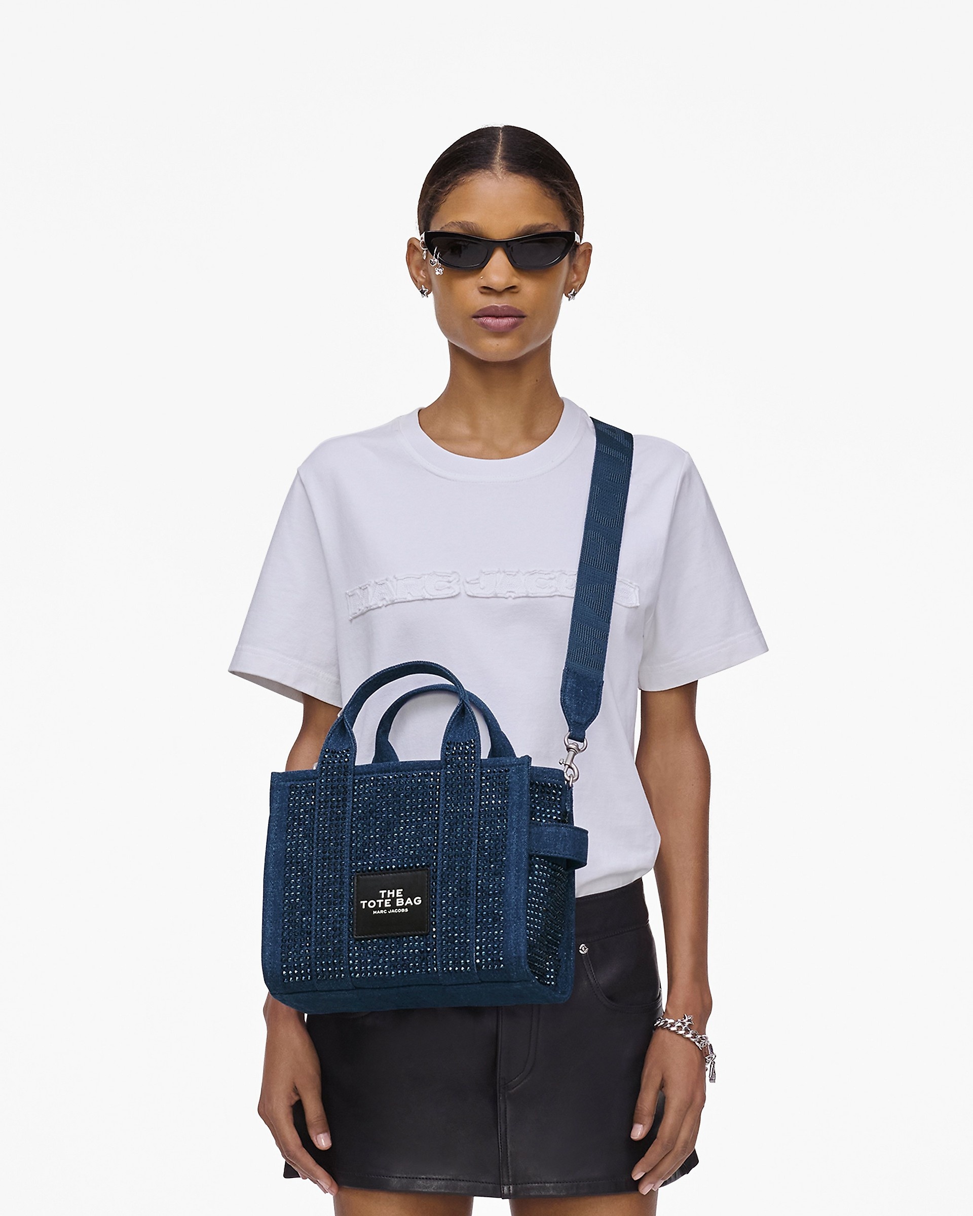 MARC JACOBS＊THE CRYSTAL DENIM TOTE BAG SMALLトートバッグ MARC JACOBS The Crystal Denim Small Tote Bag | Bloomingdale's