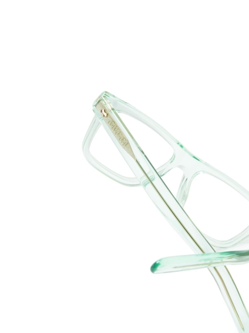 transparent square-frame glasses - 3