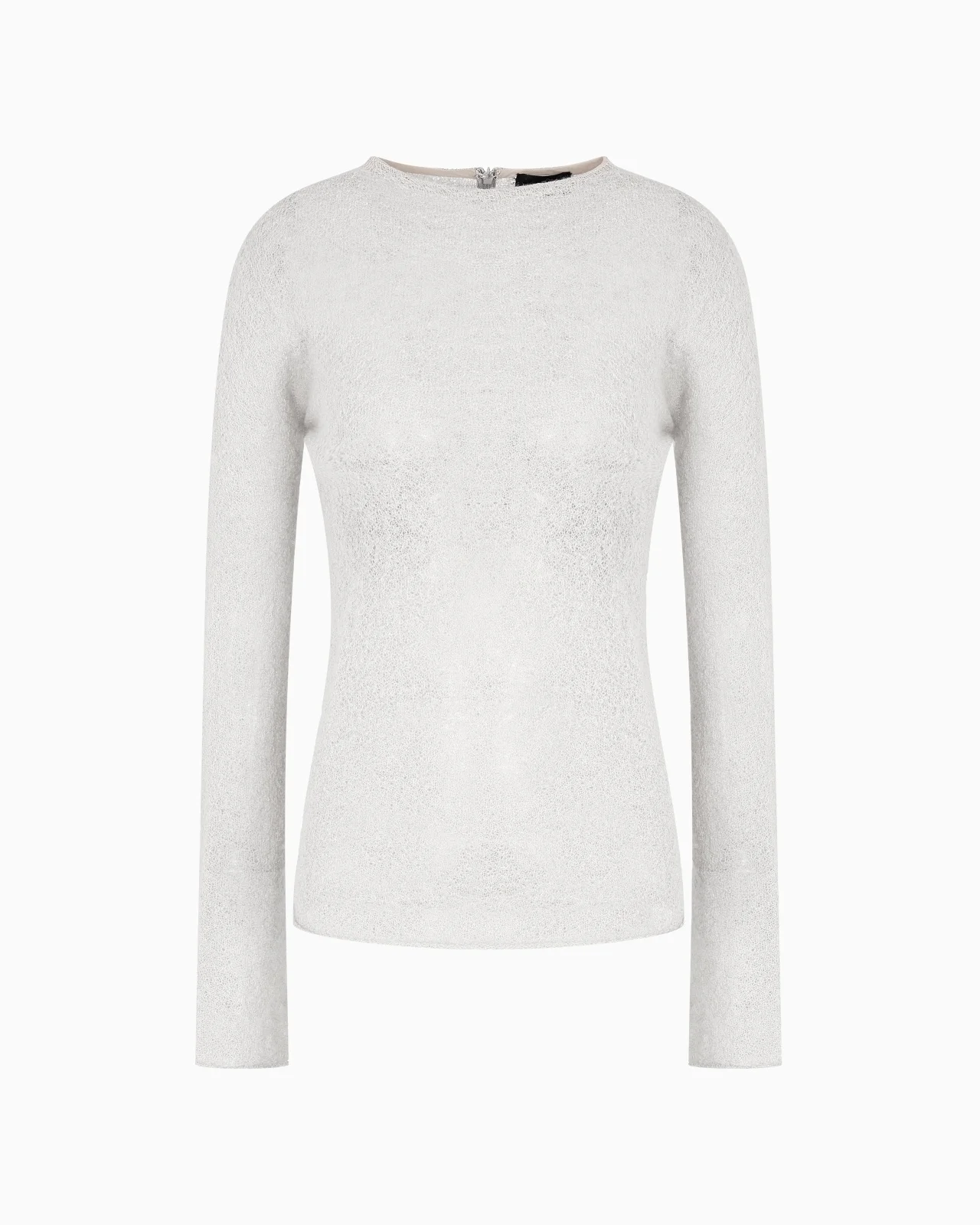 CASHMERE AND MOHAIR WOOL CREW-NECK JUMPER - 1