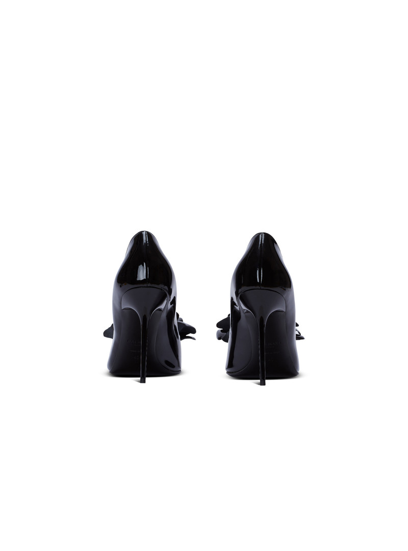 Patent leather Ruby pumps with flower detail 4