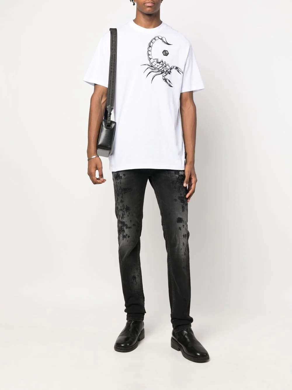 Scorpion-print short-sleeve T-shirt - 2