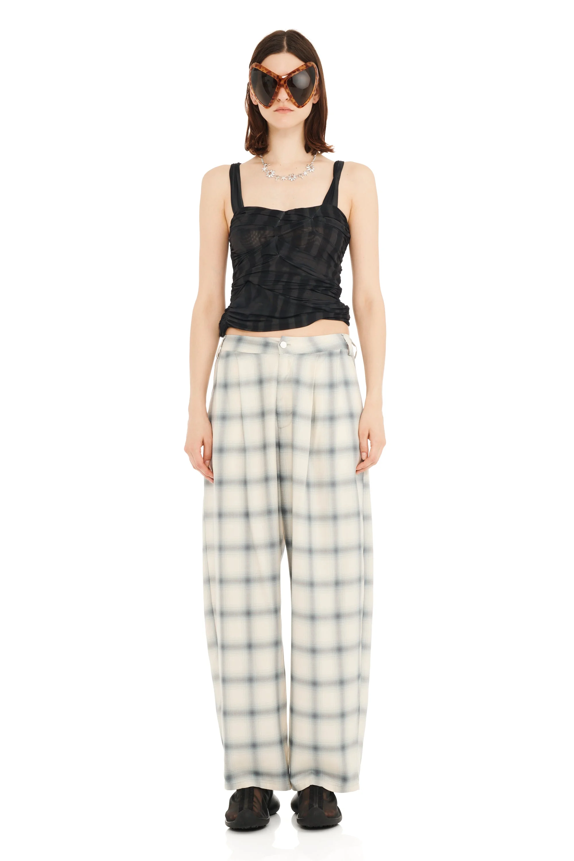CLOUDY PLAID CATCHFLY PANT - 1