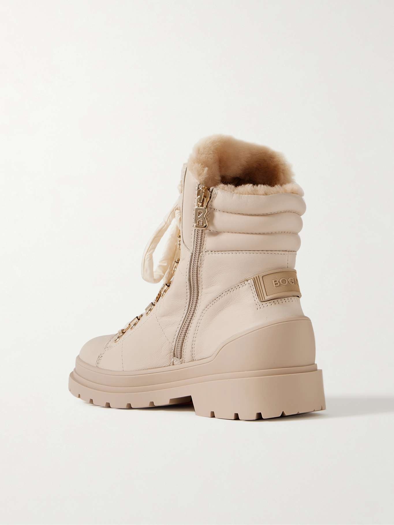 St. Moritz 14 shearling-lined leather ankle boots - 3