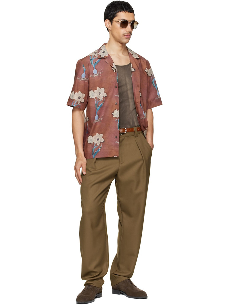 Paul Smith Brown S/S Regular Fit Shirt outlook