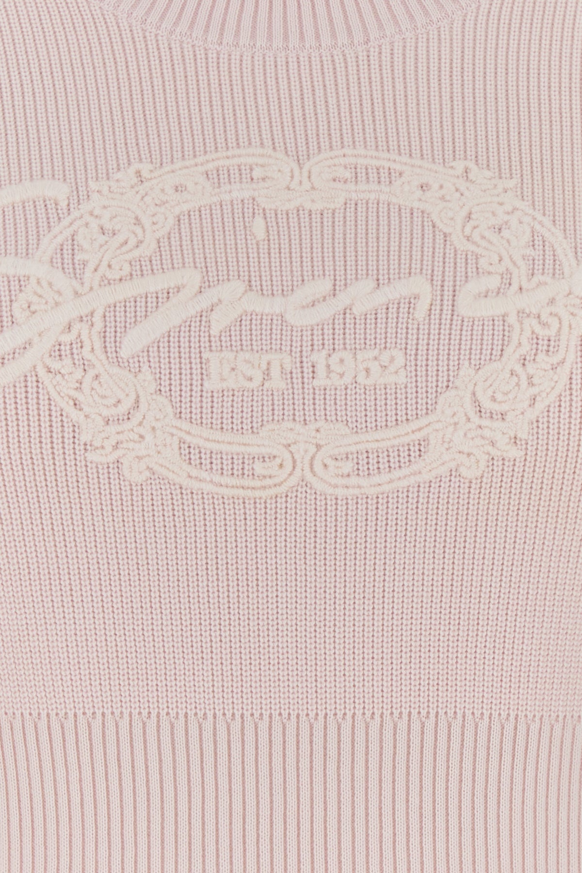 Pastel pink cotton blend sweater - 3