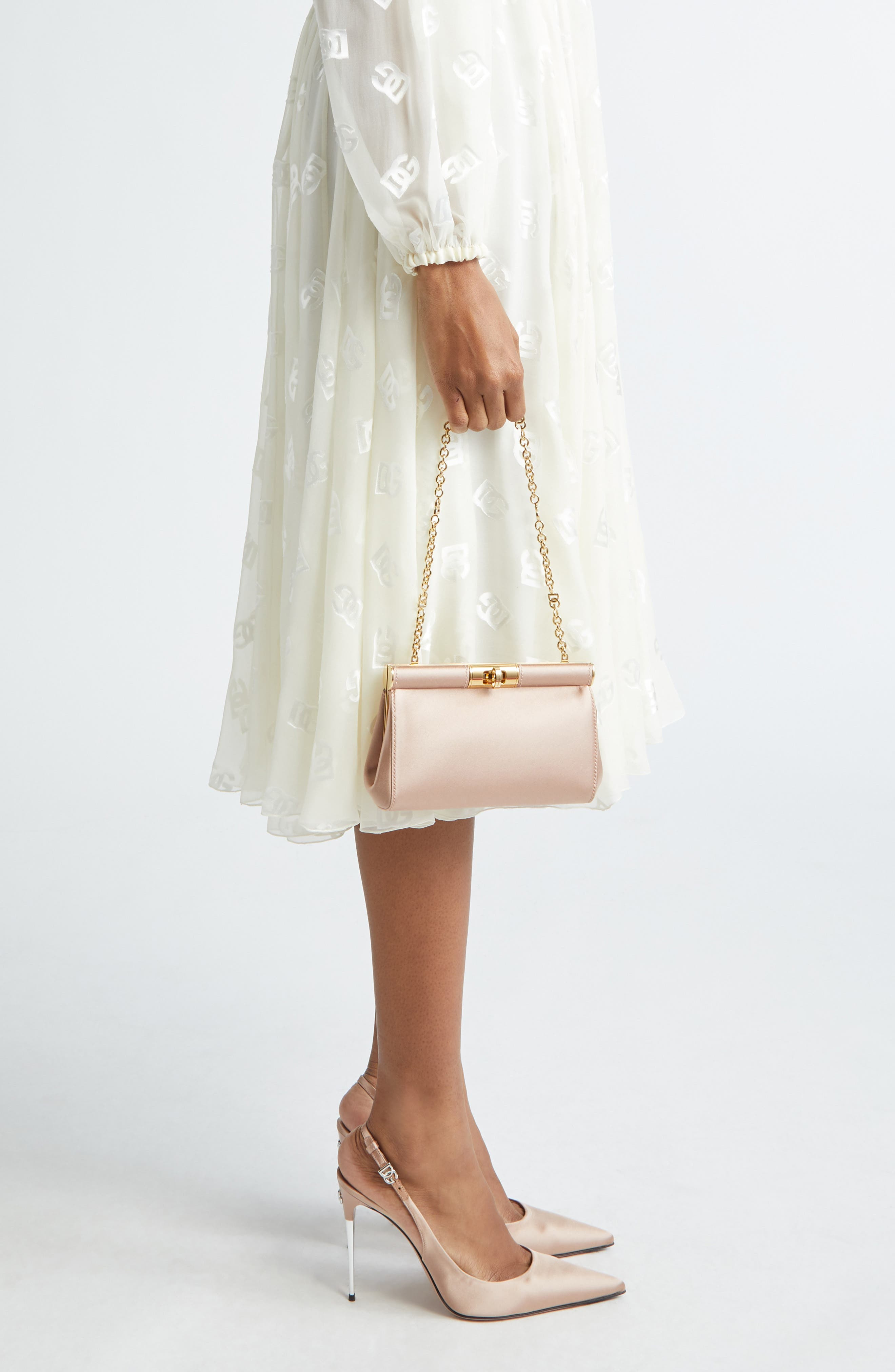 Small Marlene Satin Shoulder Bag - 2