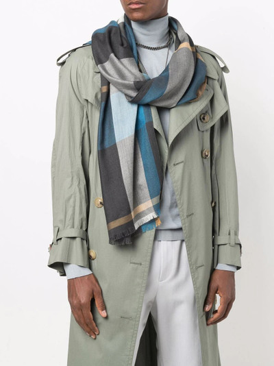 Salvatore Ferragamo woven checked scarf outlook