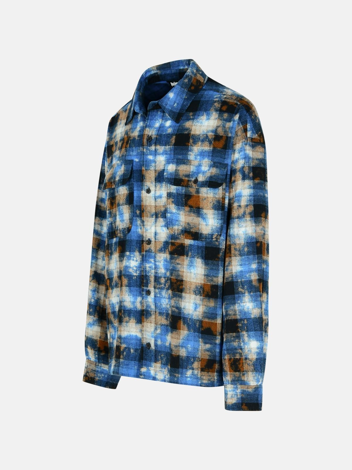 'CHECK' LIGHT BLUE COTTON SHIRT - 2