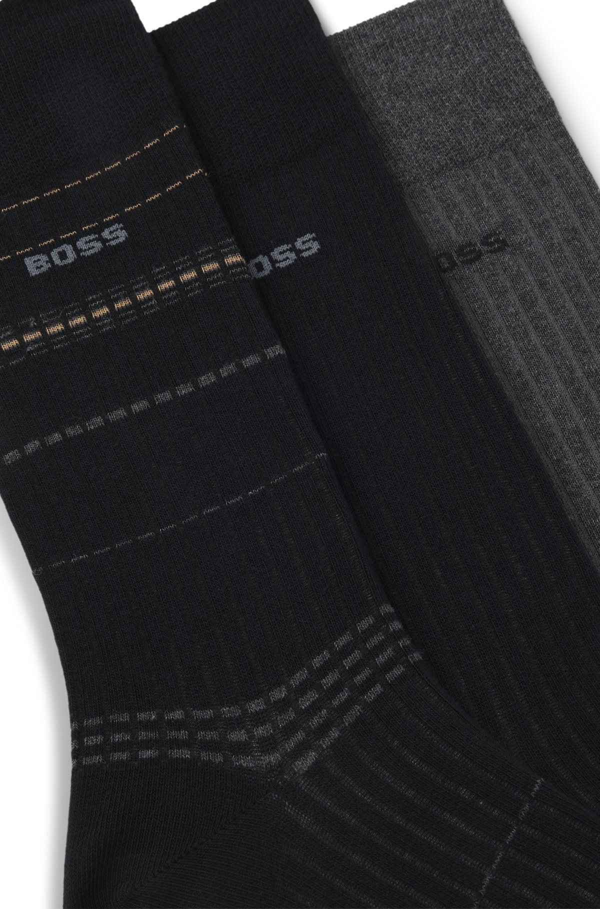 THREE-PACK OF REGULAR-LENGTH SOCKS WITH LOGO DETAILS - 2