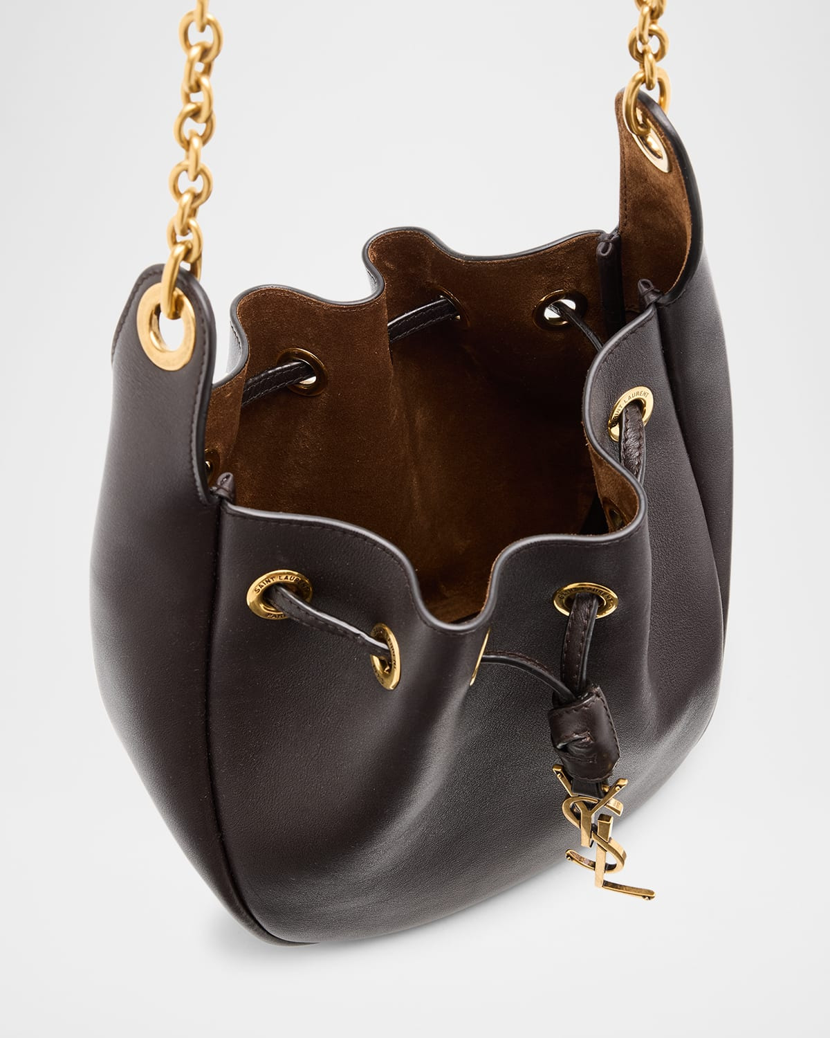 Cassandre YSL Bucket Bag in Leather - 3
