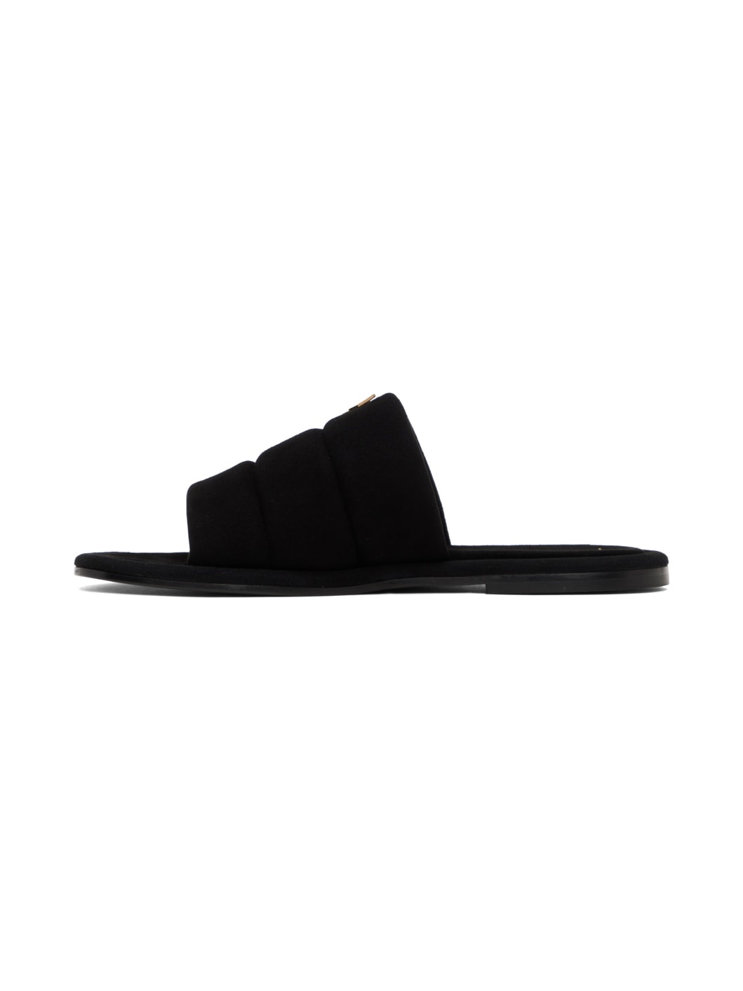 Black Suede Harmande Sandals - 3