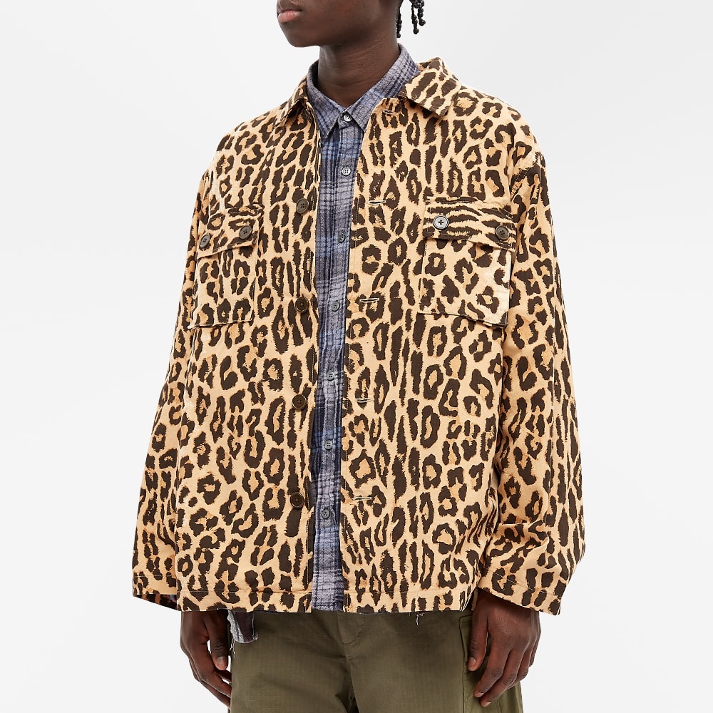 Wacko Maria Leopard Army Shirt - 5