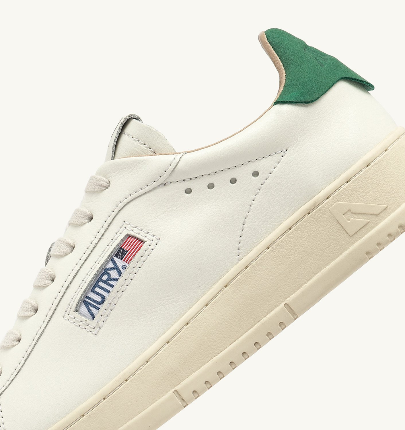 DALLAS LOW SNEAKERS IN WHITE AND AMAZON LEATHER - 6