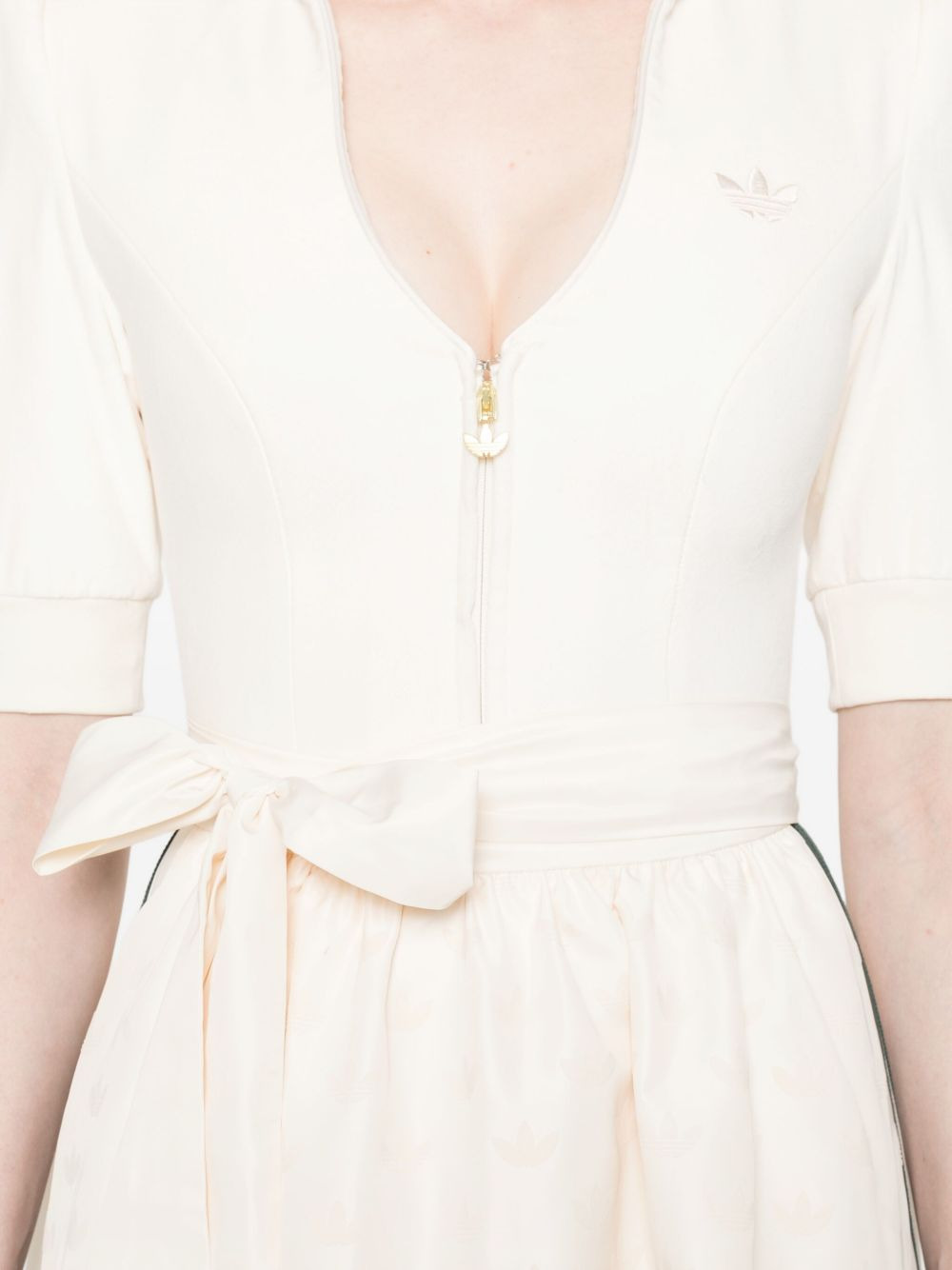 three-stripe zip-front midi dress - 5