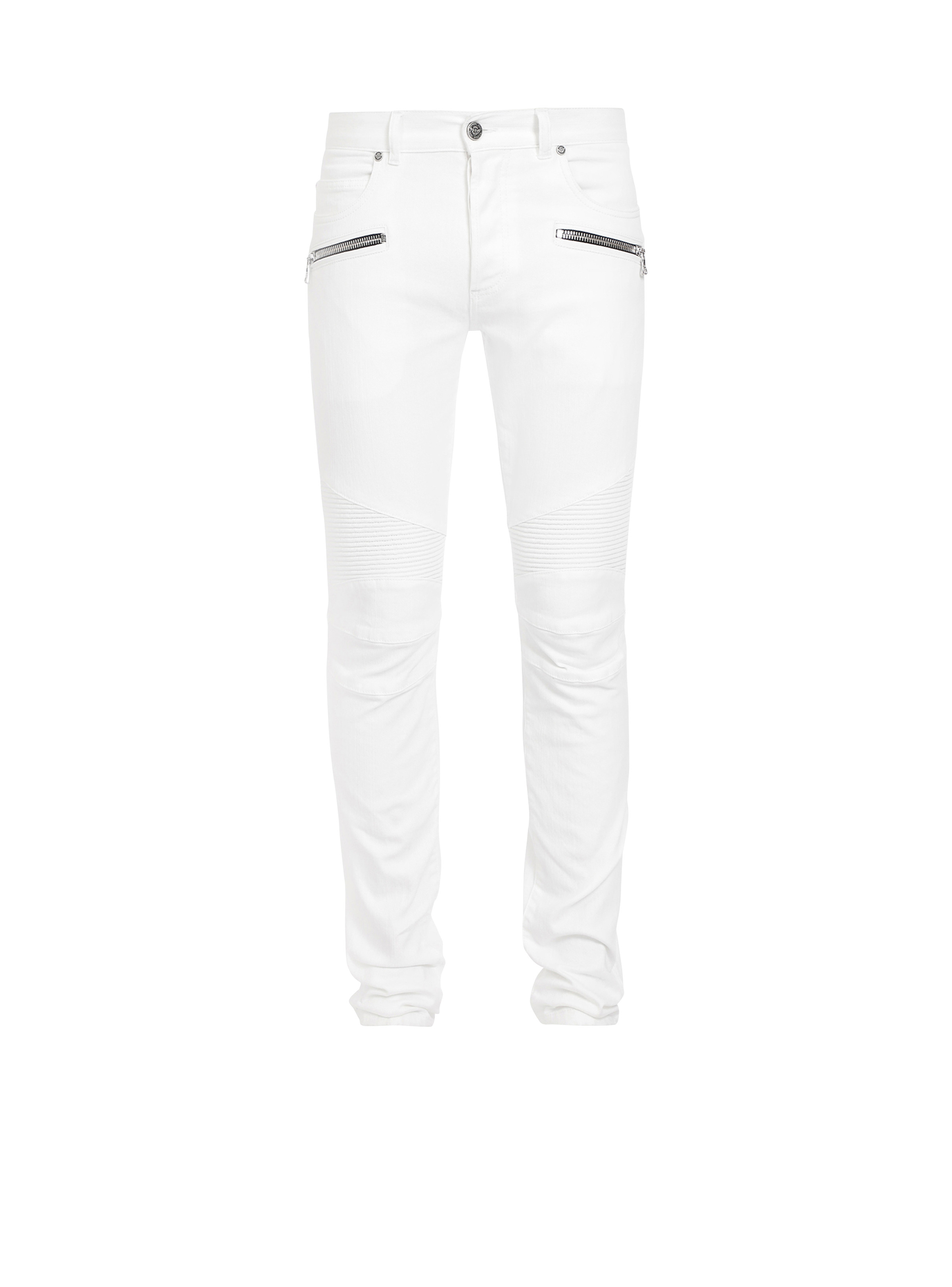 Slim-fit cotton jeans - 1