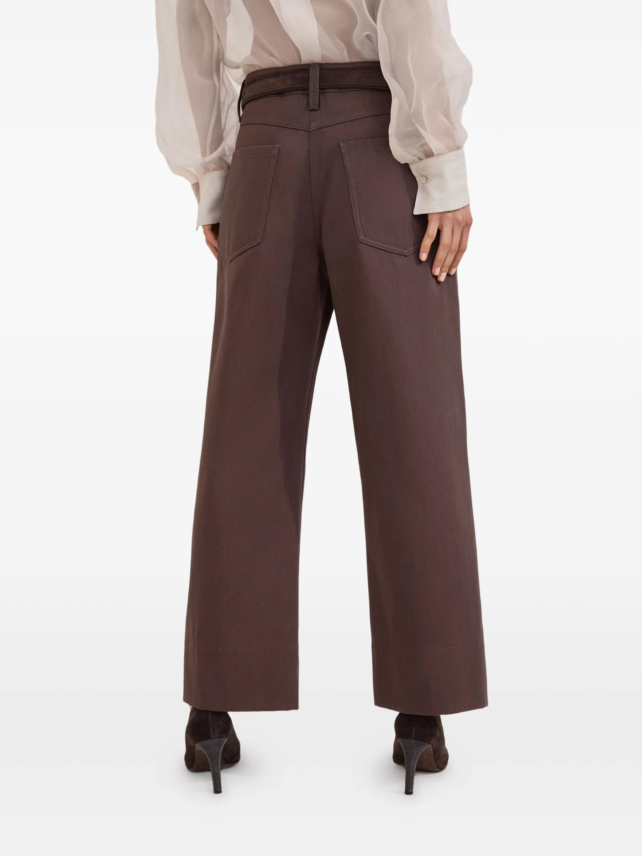 Brunello Cucinelli Pocketed Cotton Trousers - 4