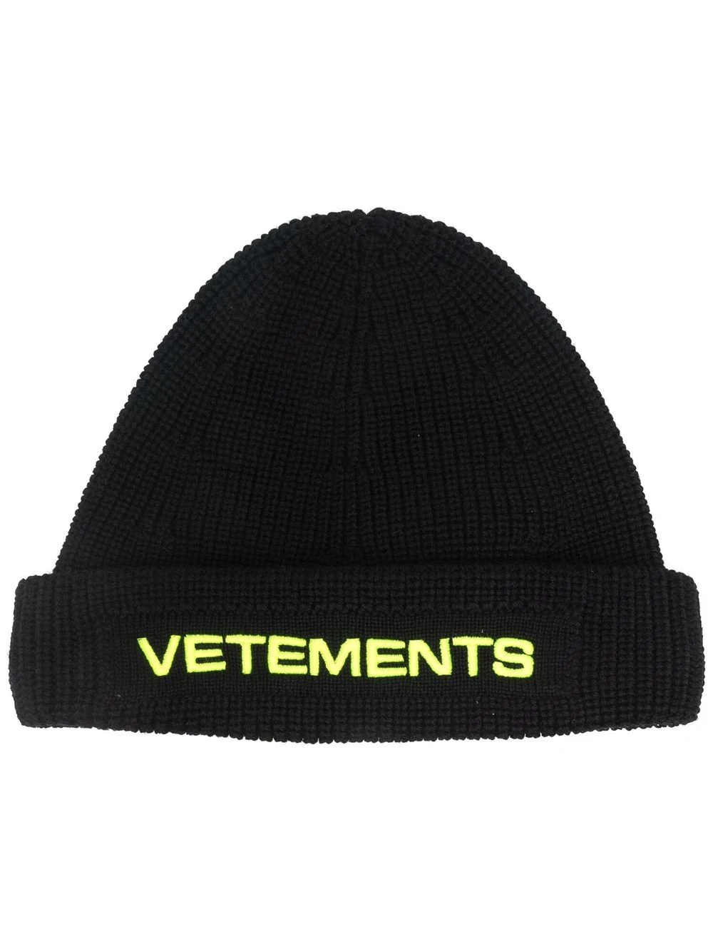 embroidered-logo merino beanie - 1