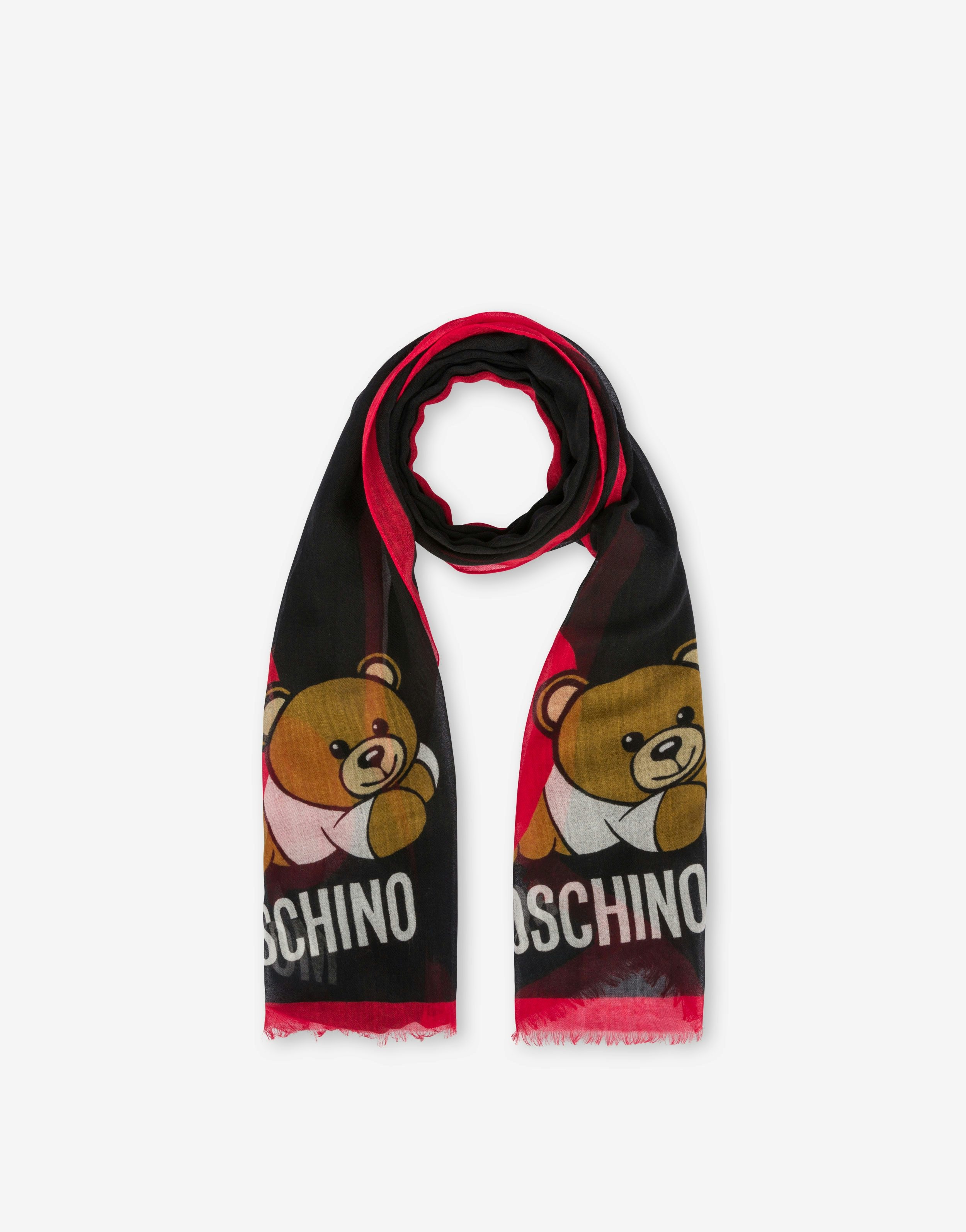 LOVELY TEDDY BEAR WOOL STOLE - 2