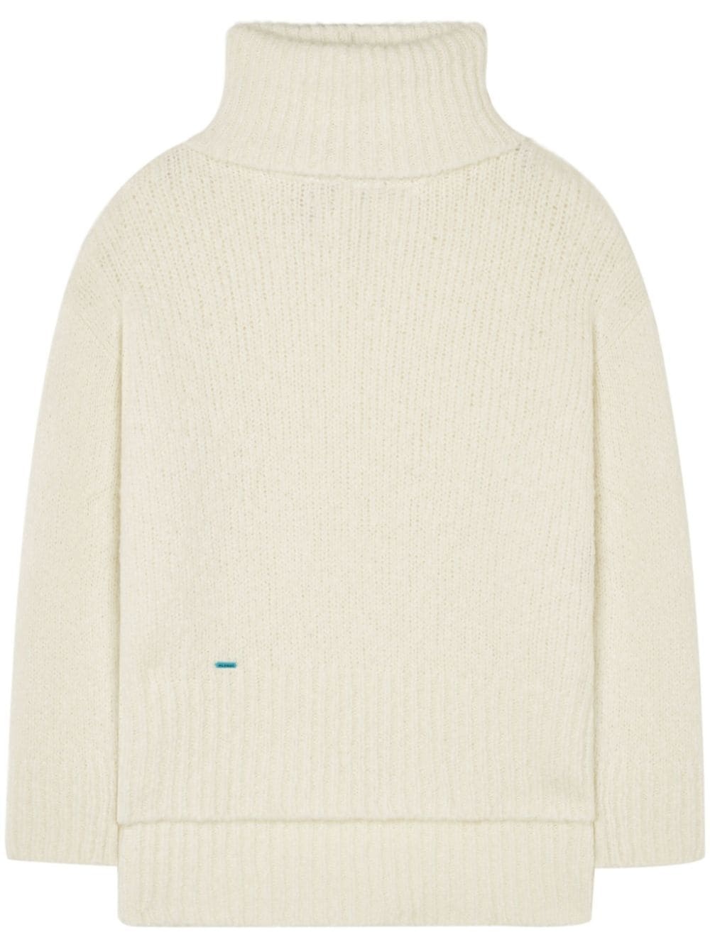 logo-plaque cashmere-silk blend jumper - 1